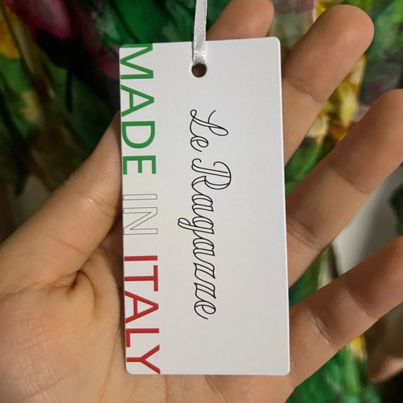 NWT LA RAGAZZE Women’s Floral Italian Silk Blend Maxi Dress - Picture 11 of 14